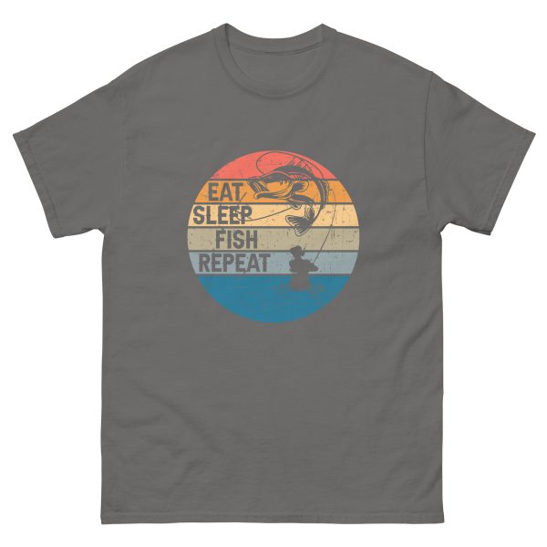 Eat Sleep Fish Adult Shirt - Image 15