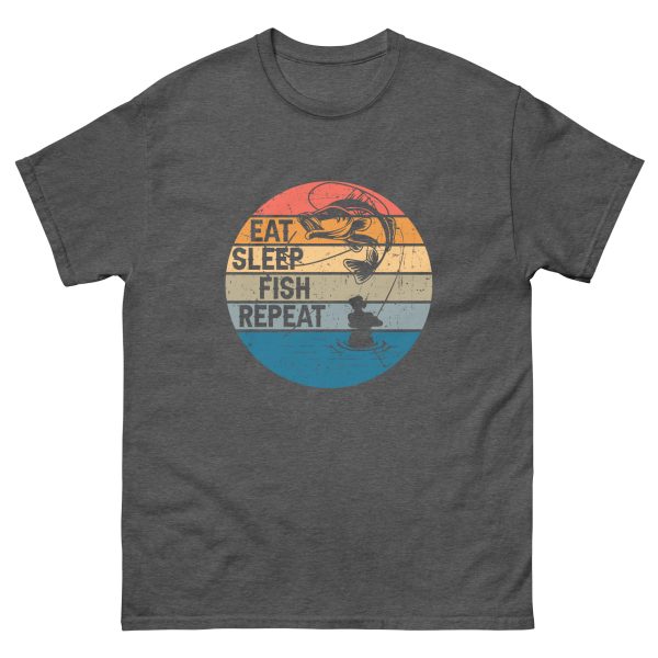 Eat Sleep Fish Adult Shirt - Image 13