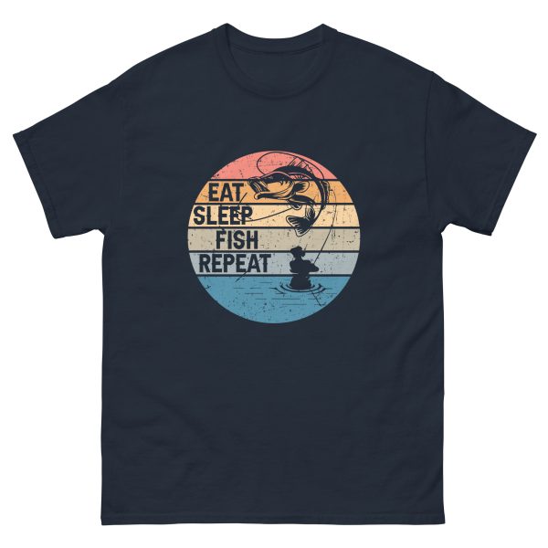 Eat Sleep Fish Adult Shirt