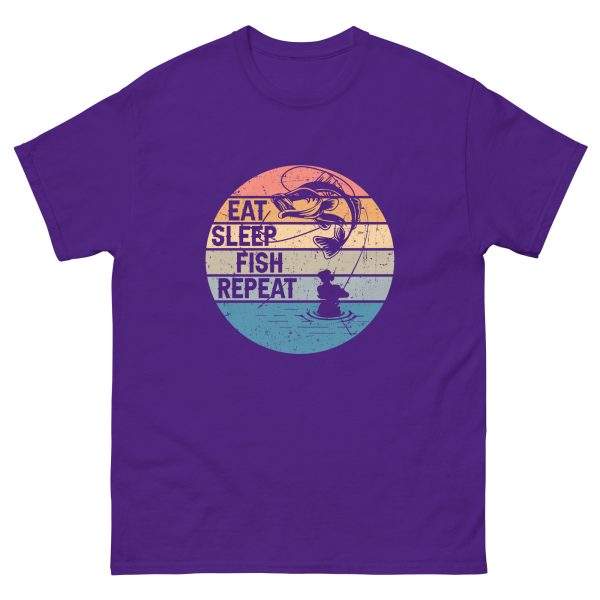 Eat Sleep Fish Adult Shirt - Image 3