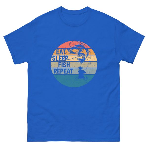 Eat Sleep Fish Adult Shirt - Image 11