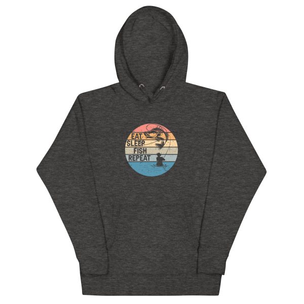 Eat Sleep Fish Adult Hoodie - Image 7